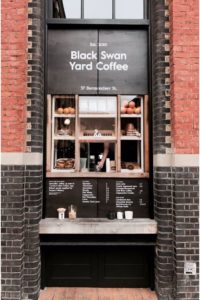 Black Swan coffee shop store front