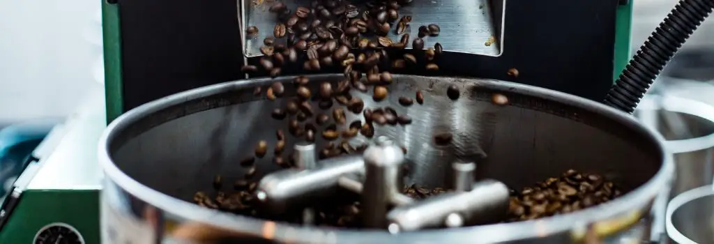 coffee beans being roasted