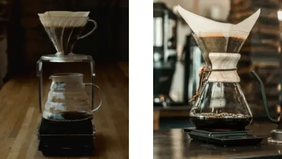 V60 and Chemex Coffee Makers