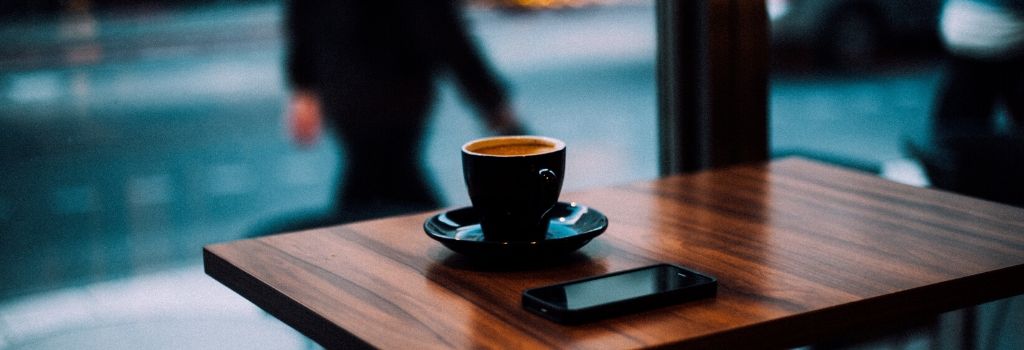 espresso on table