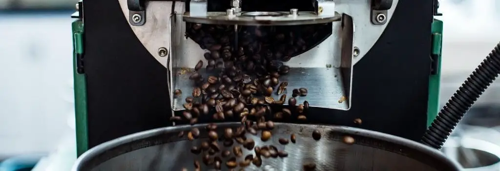 coffee beans being roasted