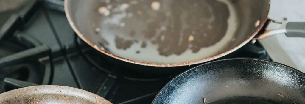 coffee beans cleaning frying pans