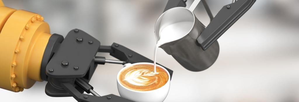 robot making coffee, coffee, specialty coffee